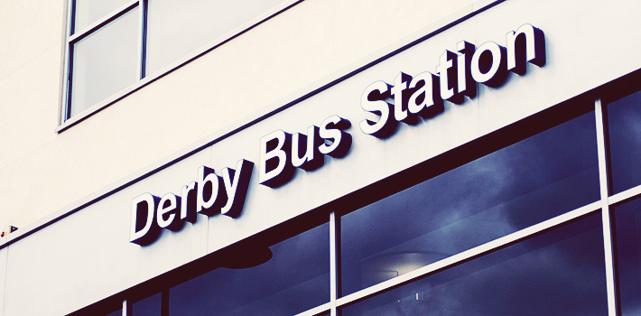Derby bus station entrance