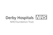 Derby Hospitals grayscale logo
